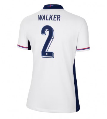 Inglaterra Kyle Walker #2 Primera Equipación Mujer Eurocopa 2024 Manga Corta